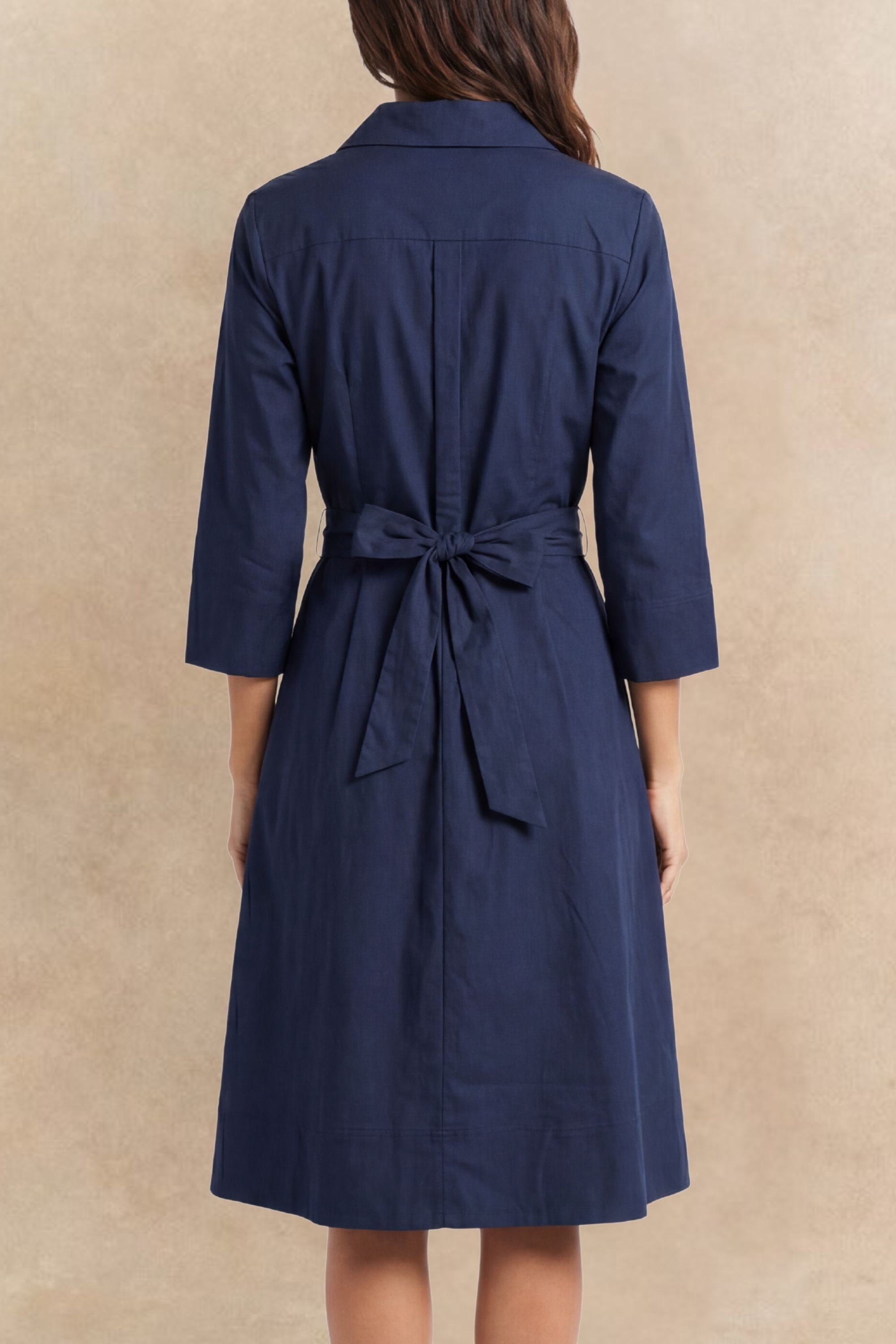 Tessa Twist Front Shirt Dress Fit & Flare