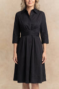 Tessa Twist Front Shirt Dress Fit & Flare