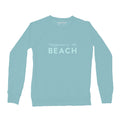 Women's Beach Bold Crew Sweatshirt, Teal-0