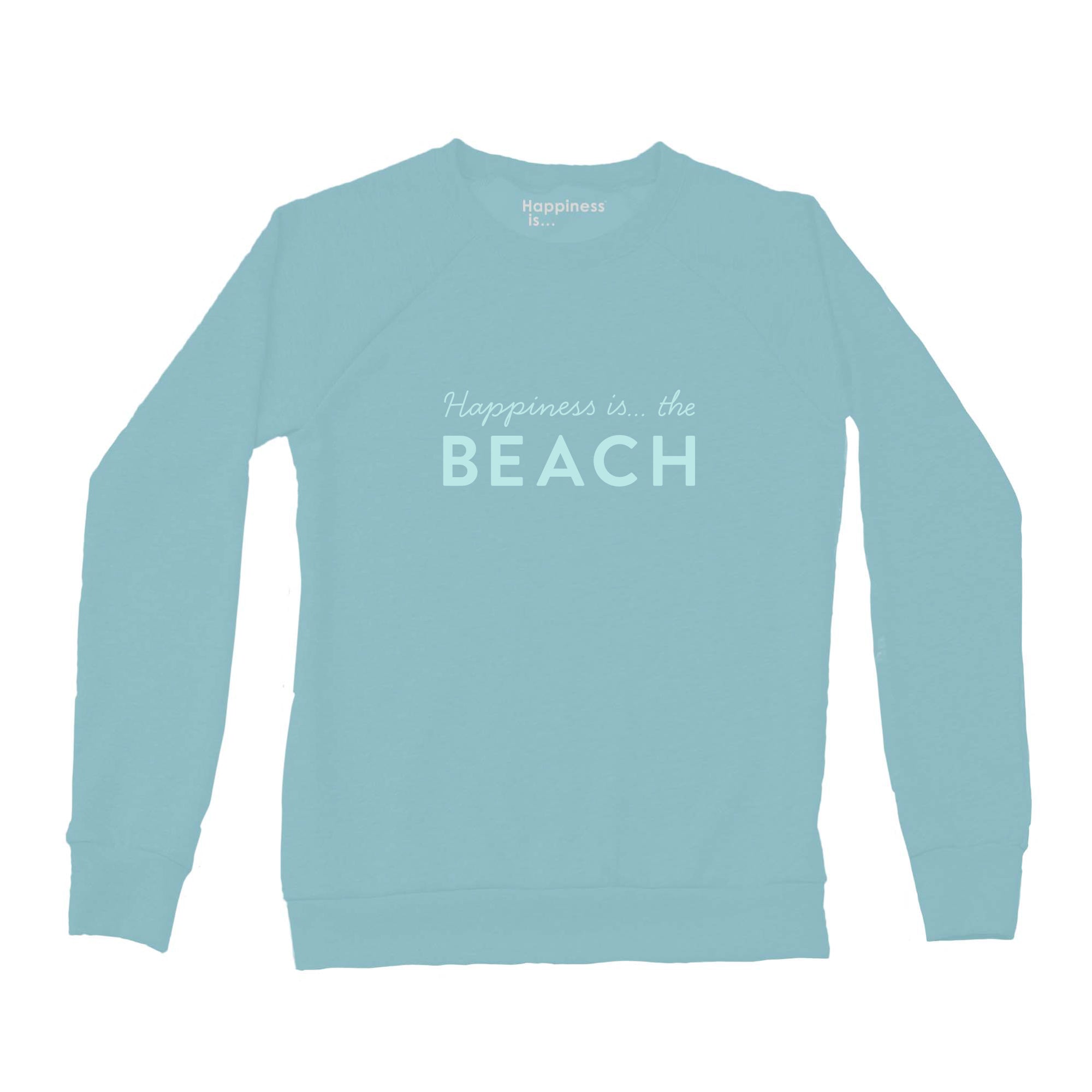 Women's Beach Bold Crew Sweatshirt, Teal-0