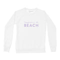 Women's Beach Bold Crew Sweatshirt, White-0