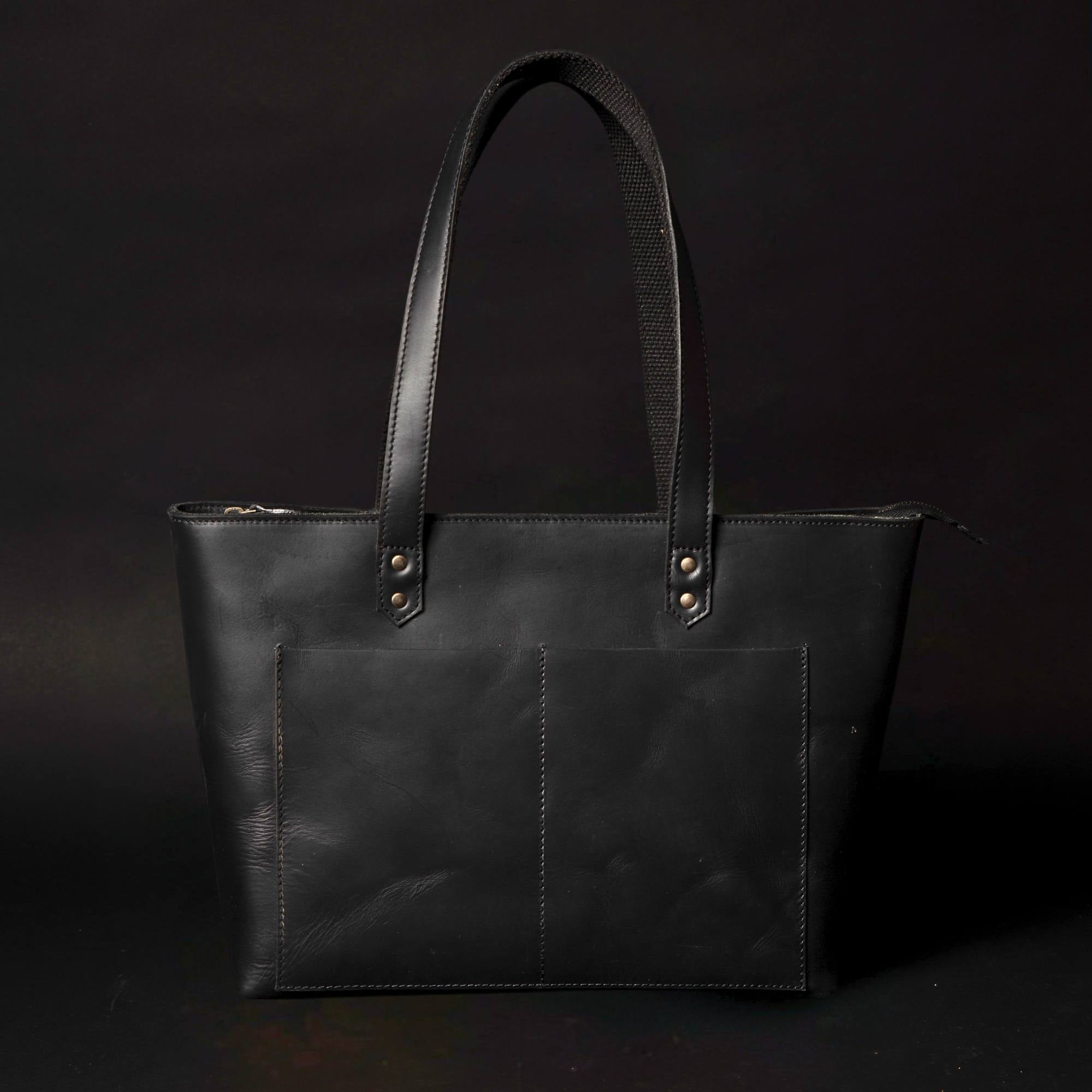 Classic Cognac Leather Tote Bag