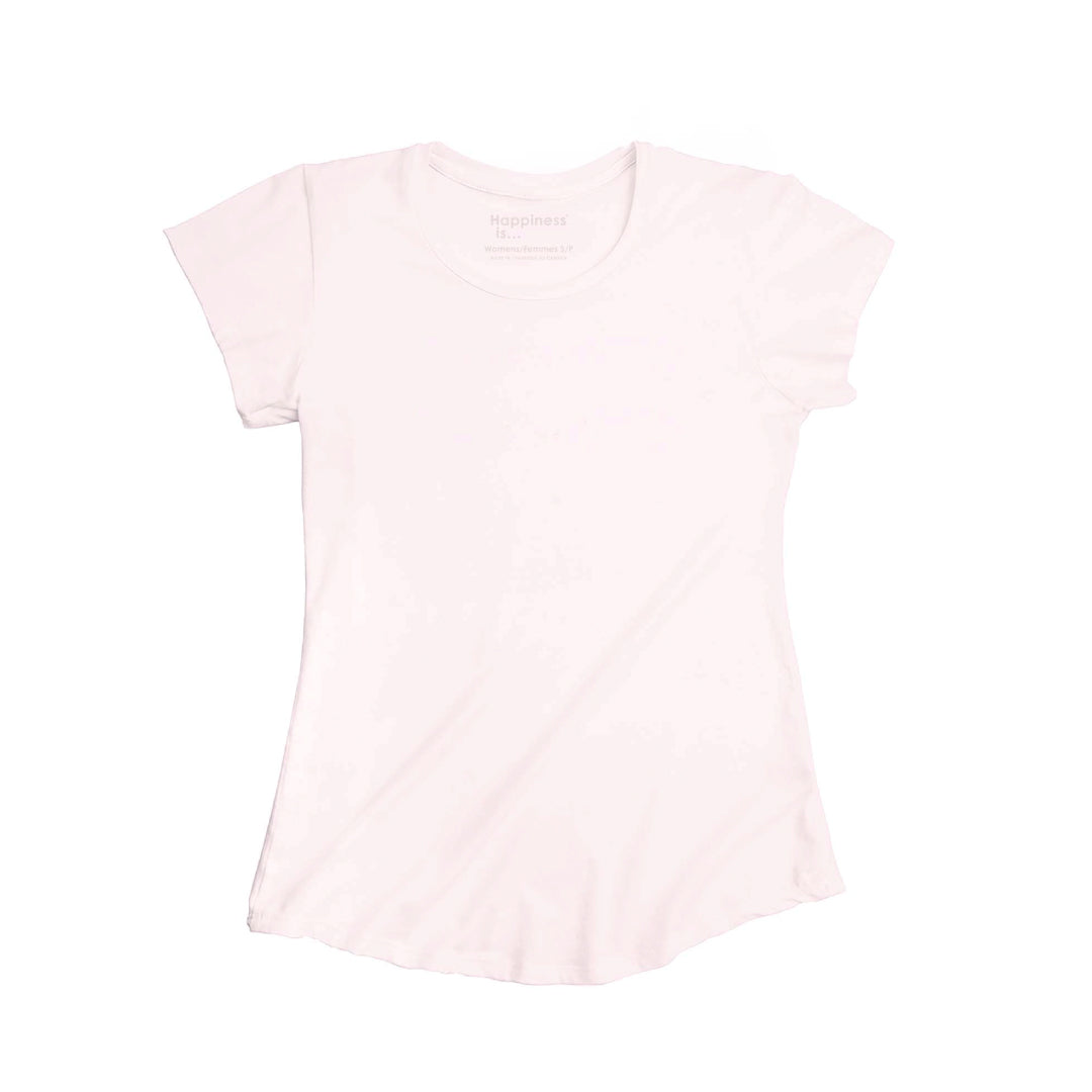 Women's Plain Bamboo T-Shirt, Ballet Pink-0