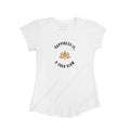 Women's Yoga Bamboo T-Shirt, White with Gold Foil-0