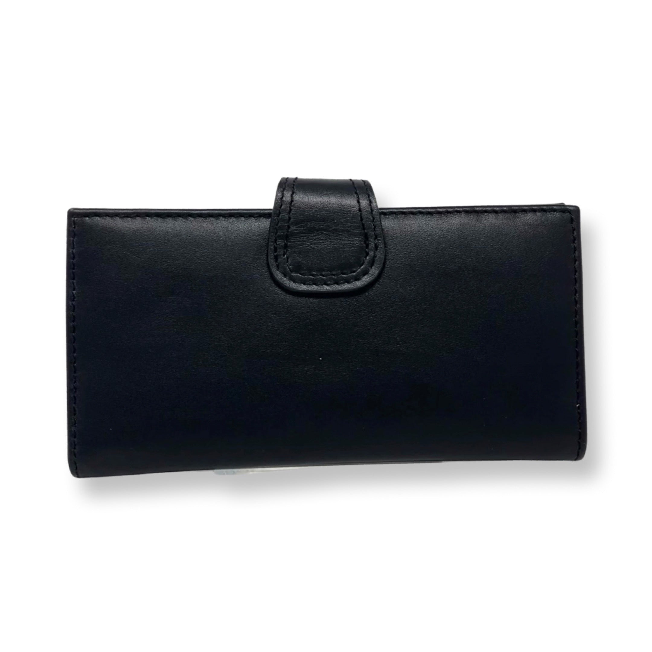 Petit Portefeuille en cuir véritable Denise, Noir