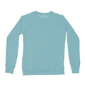 Women's Plain Crew Sweatshirt, Teal-0